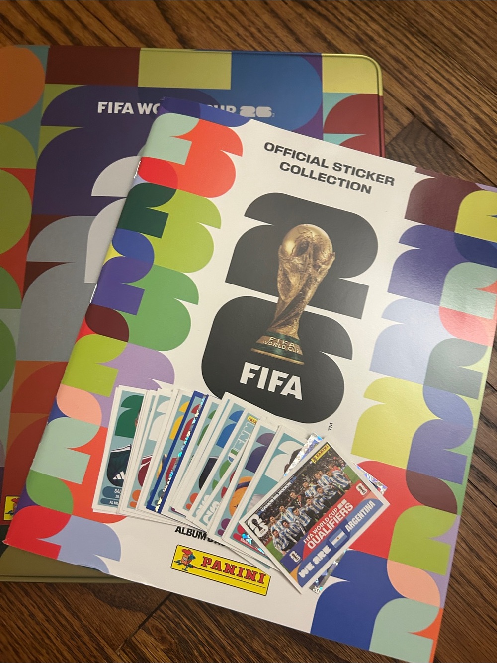Panini FIFA Sticker Collection - White with Multicolor Accents